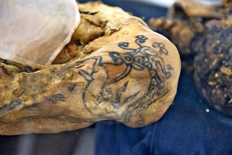 This 2,500-year-old female mummy dubbed the "Altai Princess” is one of few known mummies with visible tattoos