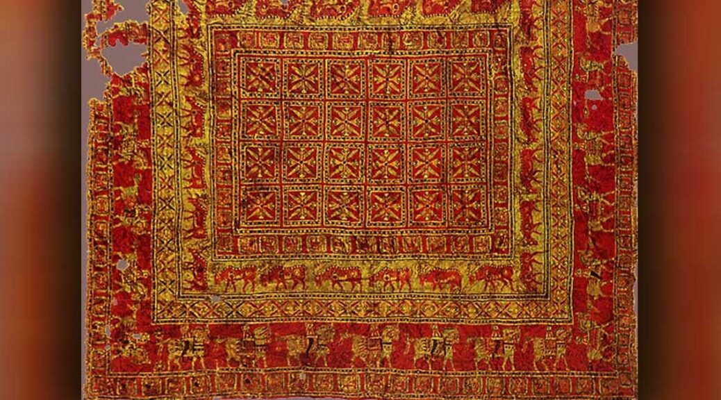 The 2,50-year-old rug is a wonderful reflection of the Advanced Culture of the Pazyryk Nomads