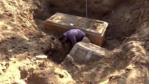 Late Roman Era Sarcophagus Found By Turkish Farmer