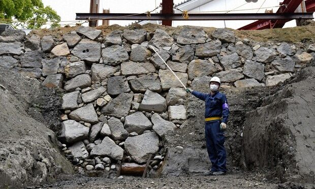 Original 15th-Century Castle Wall Found in Tokyo