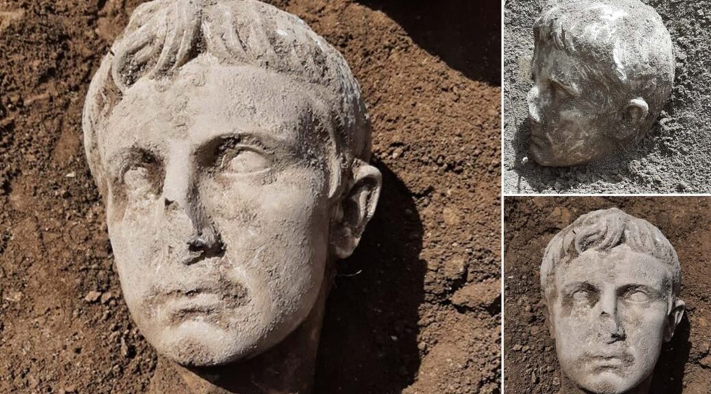 Marble Head of Augustus Unearthed in Southern Italy