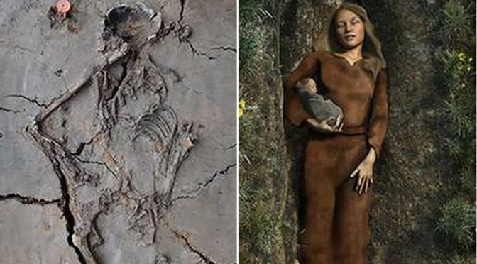 6,000-year-old baby found cradled in mother’s arm