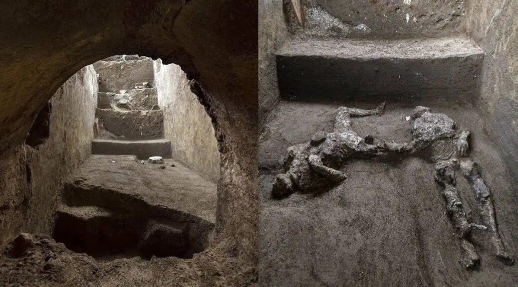 Pompeii dig uncovers 2000-year-old remains of rich man and slave killed by Vesuvius volcanic eruption