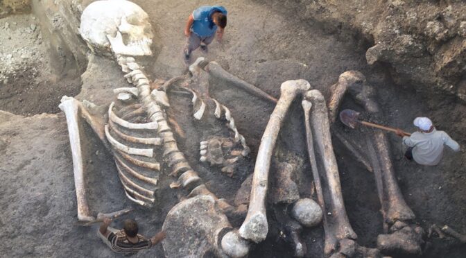 Giant Human Skeleton unearthed in Varna, Bulgaria