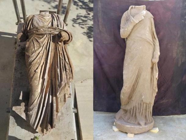 1,800-year-old headless Greek statue found at Turkey’s Metropolis site