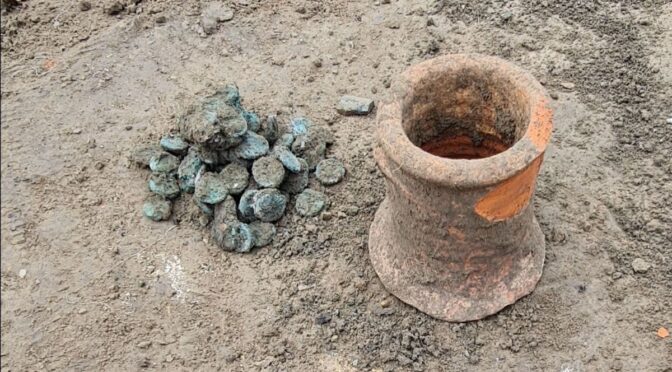 Archaeologists discover a 6th-century coin hoard in ancient Phanagoria