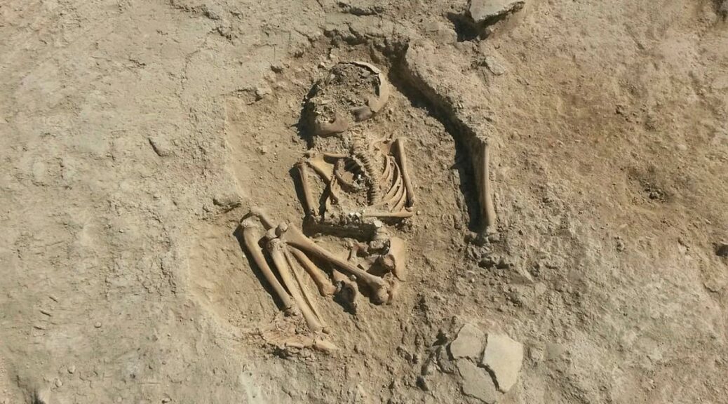 5700-year-old child skeleton unearthed in the Turkish city of Malatya