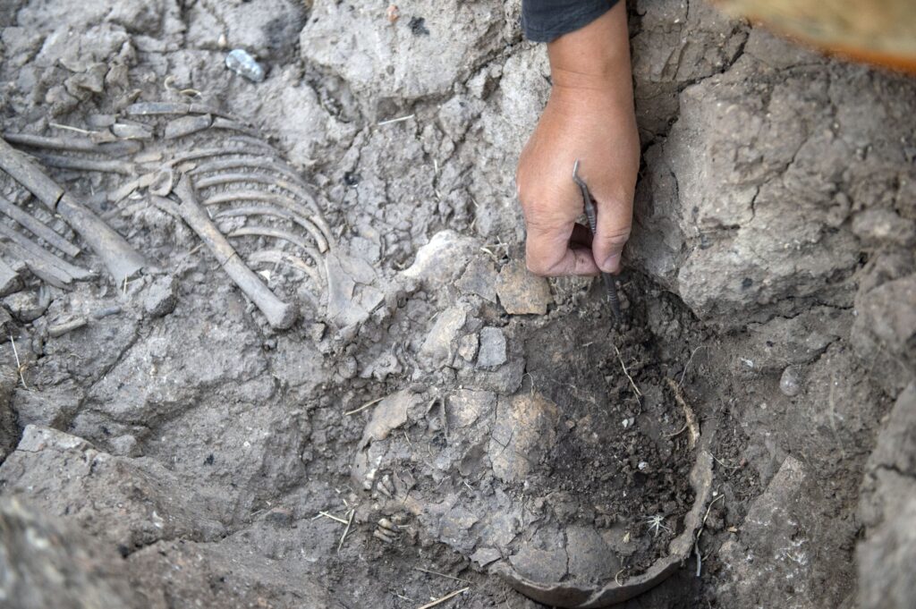 Archaeologists find child's skeleton in Turkey's Tozkoparan Mound