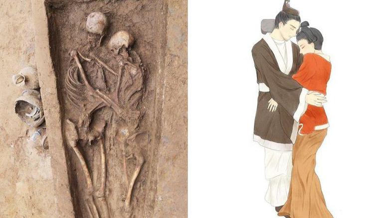 Archaeologists Discover 1,500-year-old Skeletons Of Couple Buried Together In China