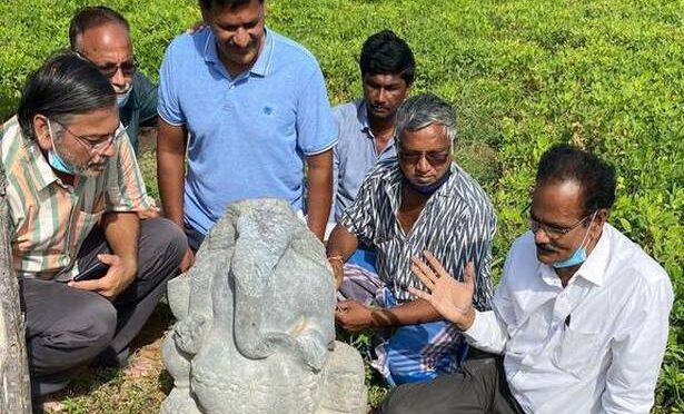 12th Century stone idol of Lord Ganesh discovered