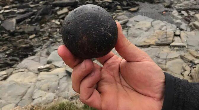 Mysterious stone balls made 5,500 years ago were discovered on the island’s ancient tomb