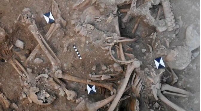 Mass grave of 25 Christian soldiers who were ''decapitated" during a 13th century Crusade is unearthed in Lebanon