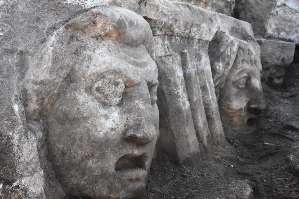 2,200 year-old mythological masks unearthed in Turkey's Mugla