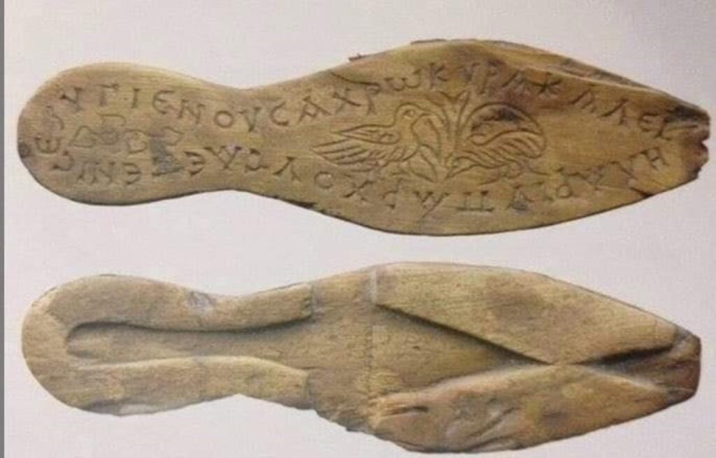 The 1,500-Year-Old Byzantine Sandals with Sweet Message in Greek