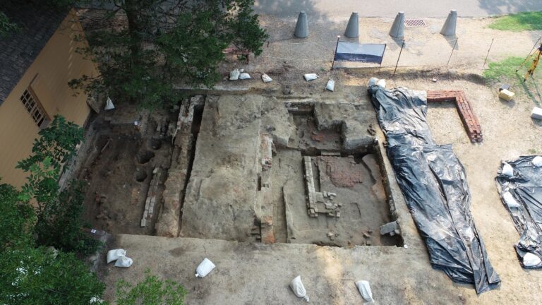 Historic First Baptist Church Original Permanent Structure Discovered During Archaeological Dig