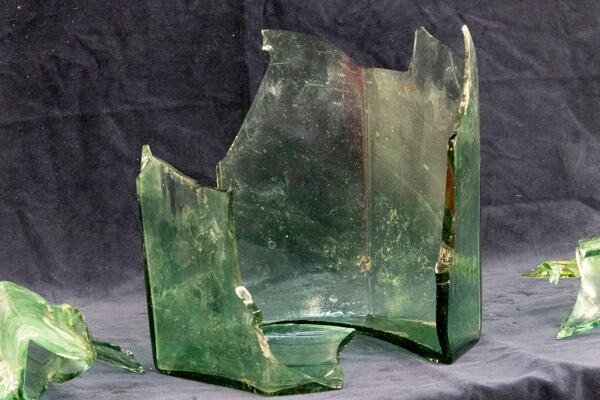 Rare Roman glass jug – Artefacts from St Mary’s Archaeological dig – Stoke Mandeville, Buckinghamshire