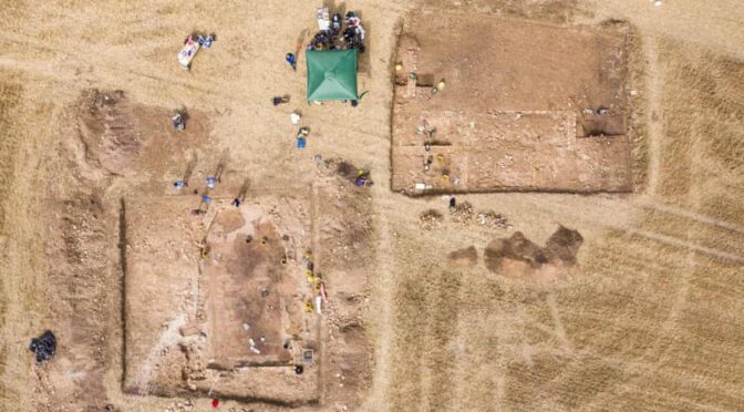 ‘Oh wow’: remarkable Roman mosaic found in Rutland field