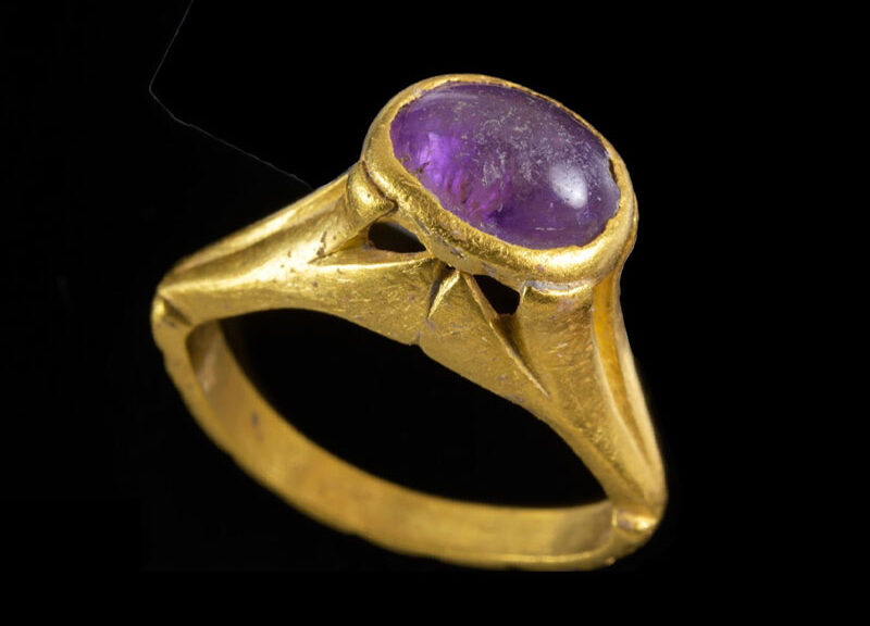 Gold and Amethyst Ring Discovered at Byzantine Winery