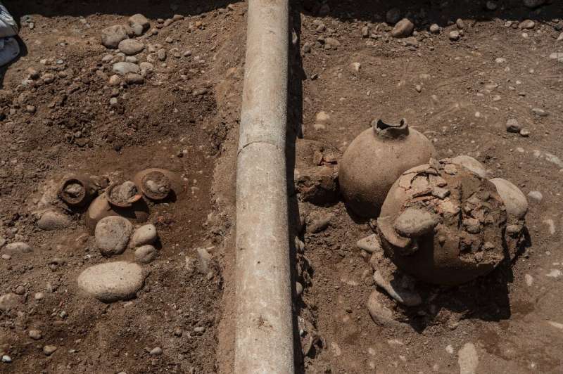 Workers digging gas pipes in Peru find the 2,000-year-old gravesite