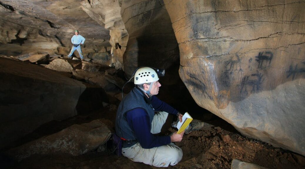 Ancient Americans made art deep within the dark zones of caves throughout the Southeast