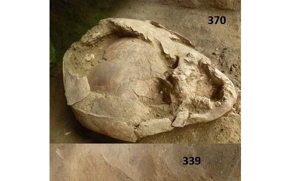 Infants from 2100 years ago were found with helmets made of children's skulls