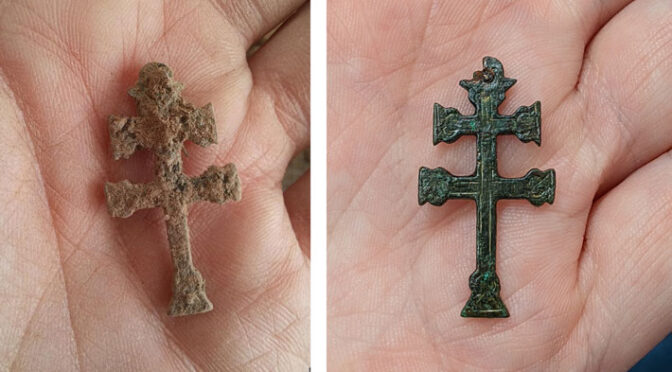 Possible Spanish Cross Discovered at St. Mary’s Colonial Fort