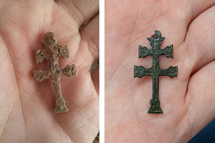 Possible Spanish Cross Discovered at St. Mary’s Colonial Fort