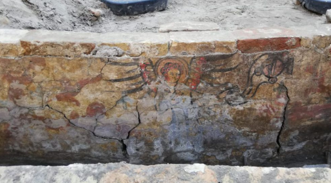 Painted Medieval Burial Vaults Uncovered in Bruges