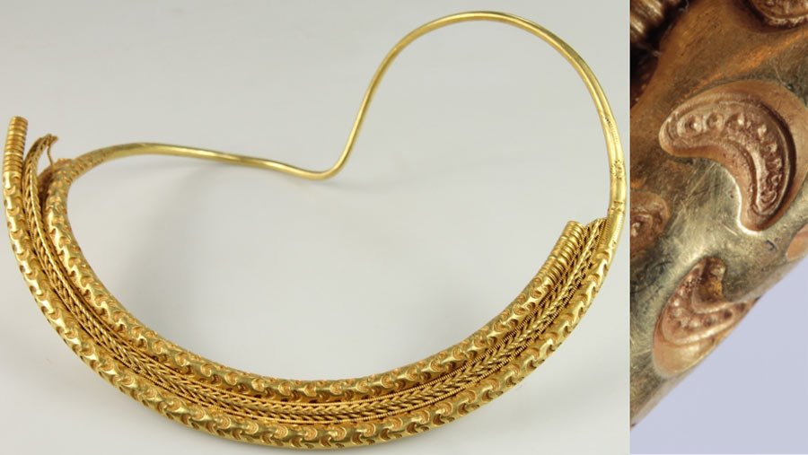 Archaeologists Find Ancient Golden Neck Ring Dating Back To Germanic Iron Age