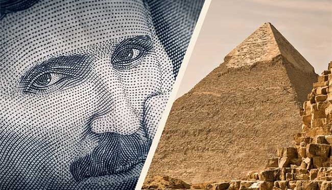 Why is Nikola Tesla obsessed with Egyptian pyramids?