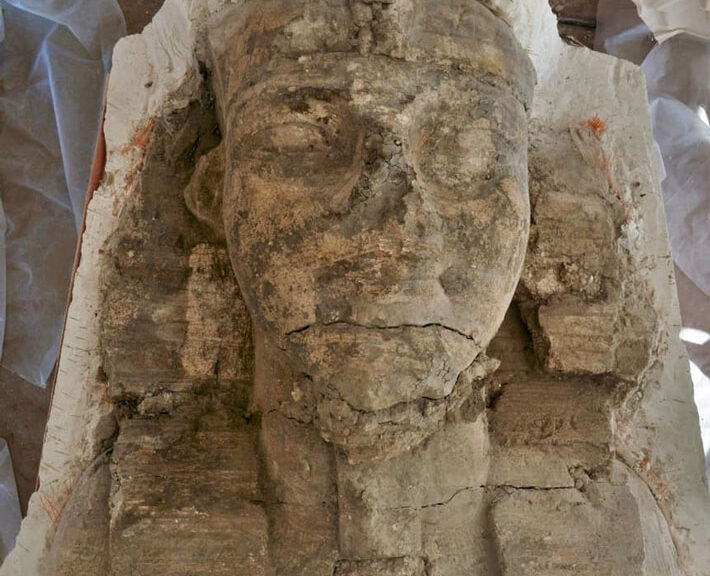 Archaeologists Unearth Colossal Pair of Sphinxes in Egypt During Restoration of Landmark Temple