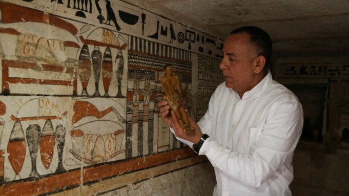 Egypt uncovers the 4,000-year-old painted tomb of a royal palace official