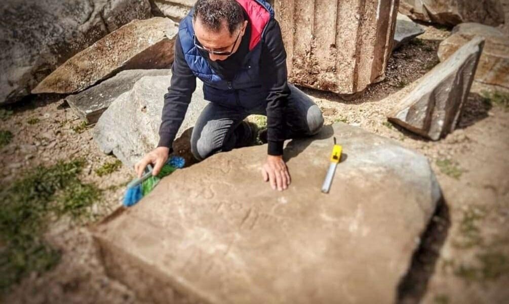 Turkish experts find 4 Umayyad epigraphs in the ancient city Knidos