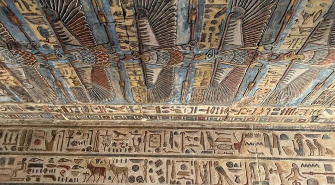 Restoration Reveals Engravings in Egypt’s Temple of Esna