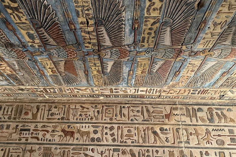 Restoration Reveals Engravings in Egypt’s Temple of Esna