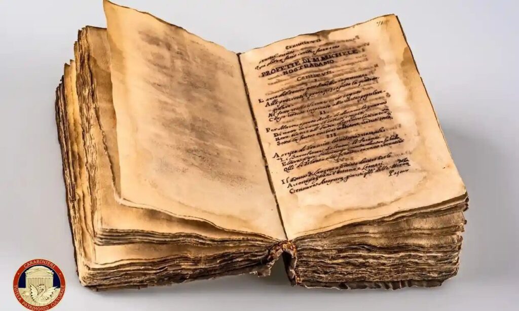 The Stolen Nostradamus manuscript is returned to the library in Rome