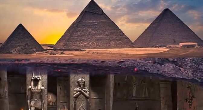 There is a hidden underground ‘city’ beneath the Giza Pyramids, experts claim