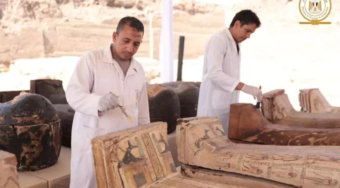 Archaeologists uncover coffins that have been shut for 2,500 years; it’s Saqqara again