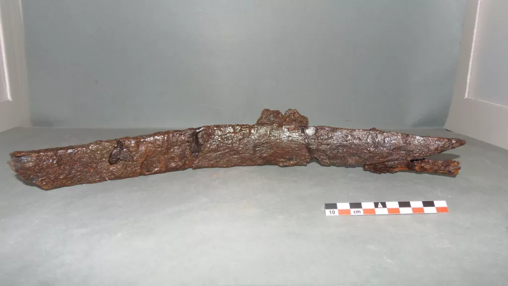 Rusty saber, possibly wielded by medieval Turkish pirates, unearthed in Greece