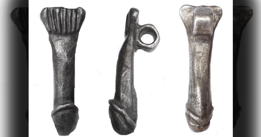 Metal detectorist unearths 2,000-year-old penis pendant
