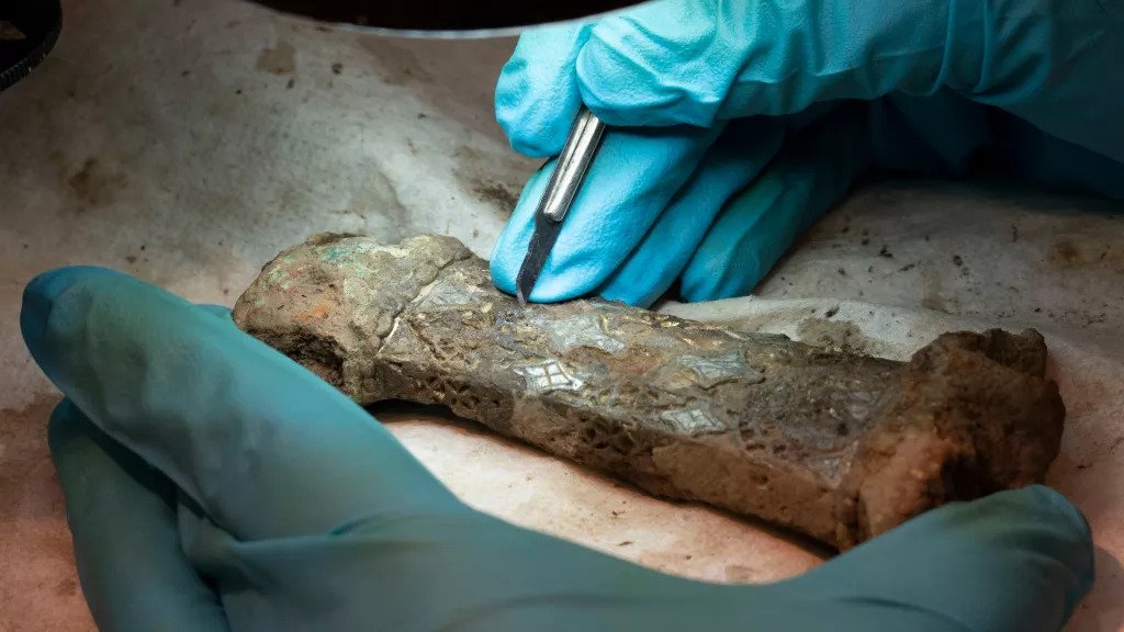 Damaged pieces of rare Viking sword reunited after 1,200 years apart