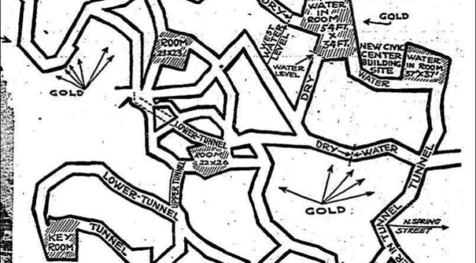 Map of the Lost Lizard City under Los Angeles