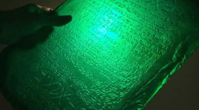 The Legendary Emerald Tablet and its Secrets of the Universe