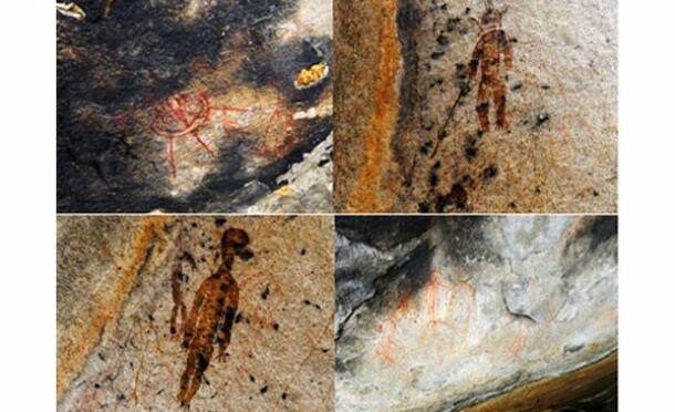 10,000-Year-Old Rock Paintings Depict UFOs And Aliens