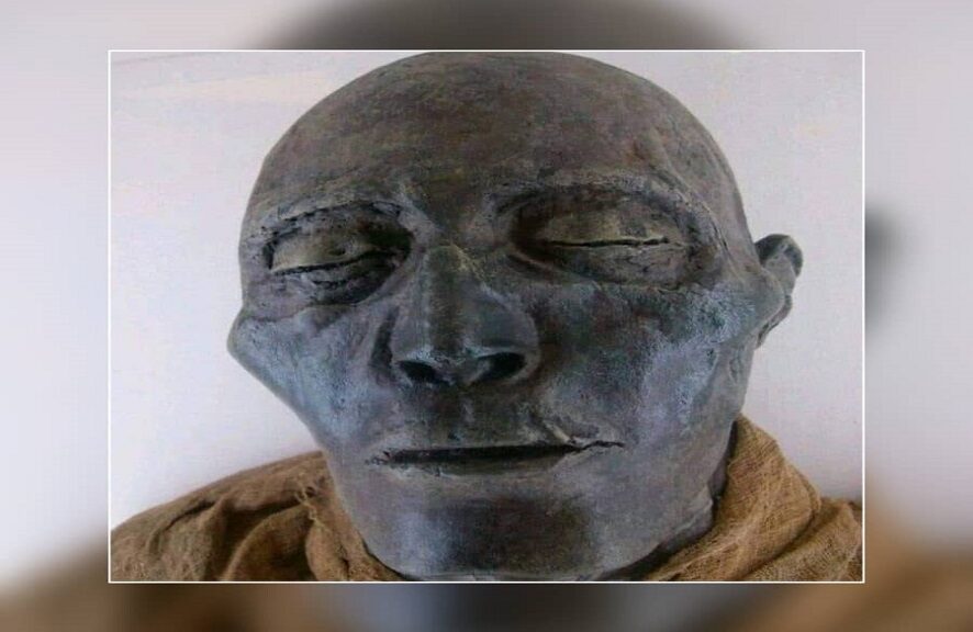 The mummified face of Pharaoh Seti I hailed for its superior preservation