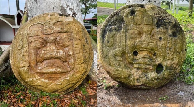 Twin 'grumpy mouth' reliefs of Olmec contortionists discovered in Mexico