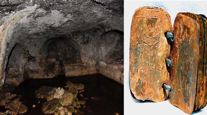 Metal books found in Jordan cave could change the view of Biblical history
