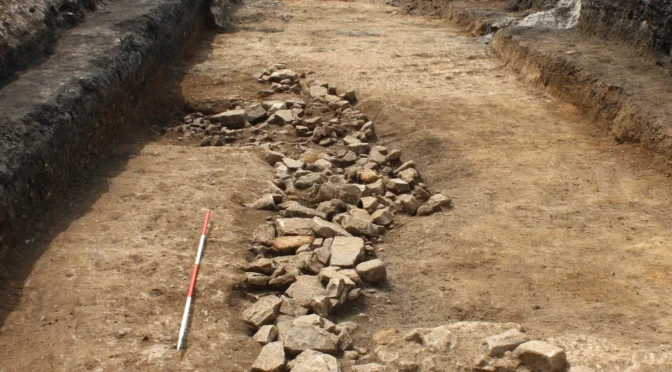 Remnants of Ancient Roman Turret Discovered at Hadrian’s Wall in England