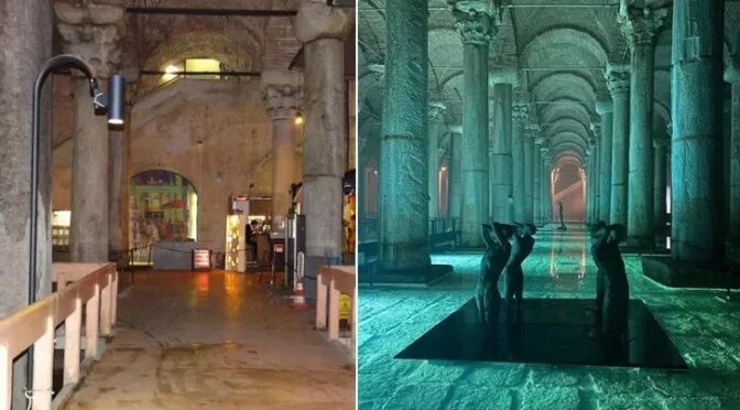 The Basilica cistern, which is said to have the sarcophagus of Medusa or the Mysterious Snake Woman, was restored