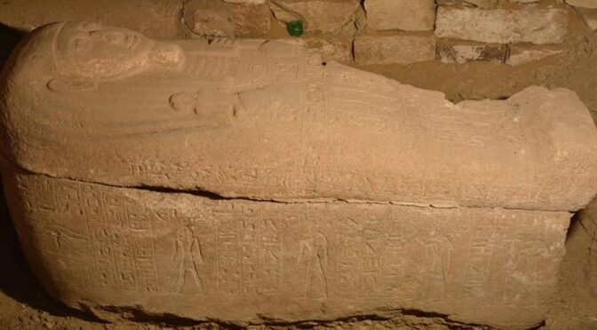 New Kingdom Sarcophagus Discovered at Saqqara